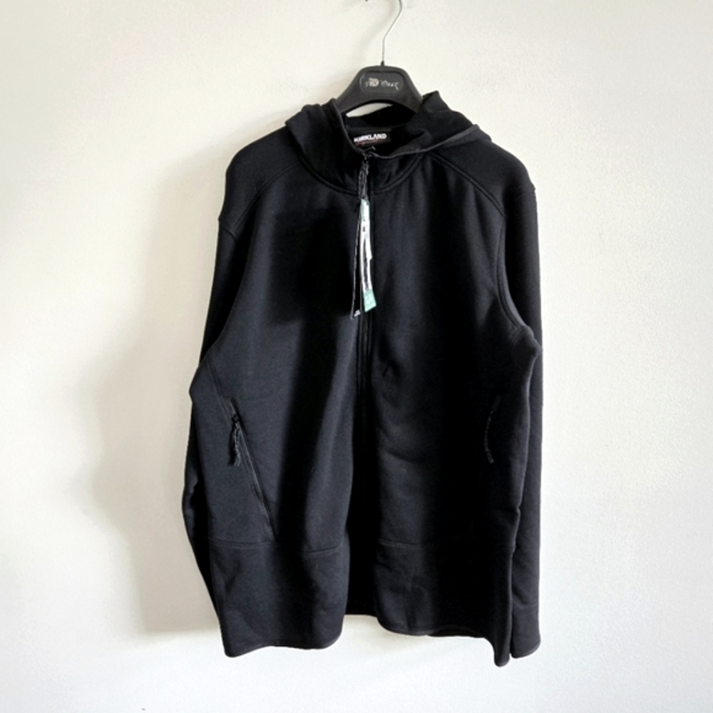 KIRKLAND I NWT XL Fleece Zip Hoodie I black